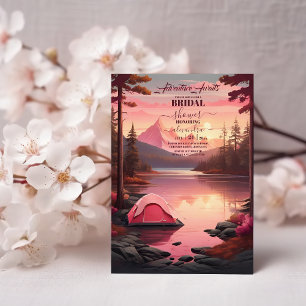 Erlebnis wartet Retro Mountain Brautparty Einladung