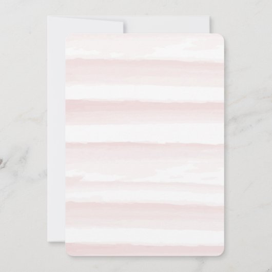 Erlebnis wartet Rosa Suitcase Abschluss Einladung (Rückseite)