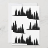 Erlebnis wartet | Rustikale Berge | Babydusche Einladung (Rückseite)