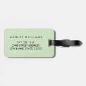 Erlebnis wartet Weltkarte Gepäckanhänger (Rückseite horizontal)