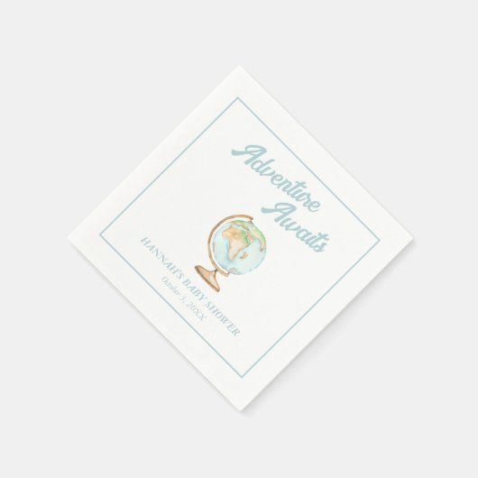 Erlebnis Wasserfarbe erwartet Baby Dusche Napkins Serviette (Ecke)