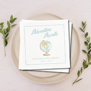 Erlebnis Wasserfarbe erwartet Baby Dusche Napkins Serviette