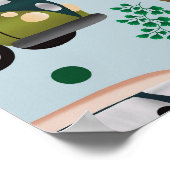 Erlebnisangebote: Camper Baby Boy Shower Poster (Ecke)