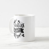 Erlebnisangebote finden Sie inspirierendes Zitat  Kaffeetasse (Vorderseite Links)