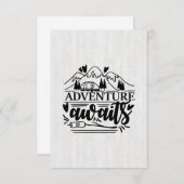 Erlebnisangebote für Camper Dankeskarte (Vorne/Hinten)