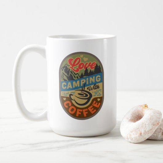 Erlebnisangebote: Liebe Camping Kaffeetasse (Mit Donut)
