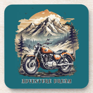 Erlebnisbad: Vintager Legend Bike Getränkeuntersetzer