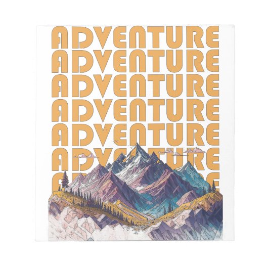 Erlebnisbergdesign Notizblock (Vorderseite)