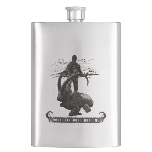 Erlebnisflasche für Bergziegen Flachmann (Vorderseite)