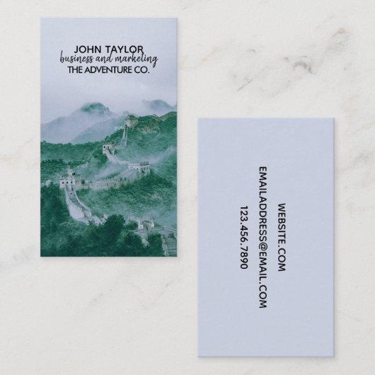 Erlebnisgebirge und Nebel Visitenkarte (Vorne/Hinten)