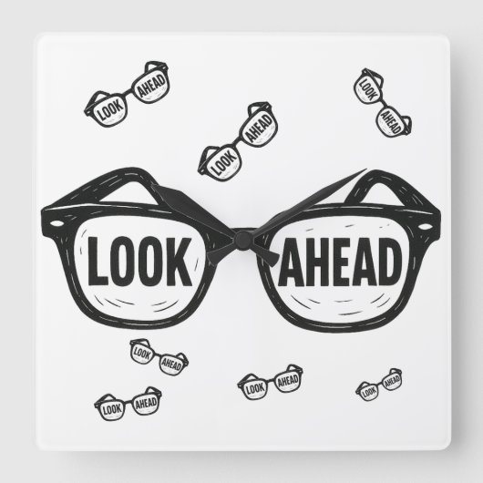 Erlebnisgipfel Quadratische Wanduhr (Vorderseite)