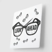 Erlebnisgipfel Quadratische Wanduhr (Winkel)