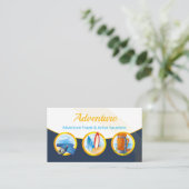 Erlebnisreise | Aktive Ferien Visitenkarte (Stehend Vorderseite)