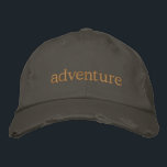 Erlebnisreise und Design von Lover Text Bestickte Baseballkappe<br><div class="desc">Einfaches Textdesign für Reise- und Abenteuerliebhaber.</div>