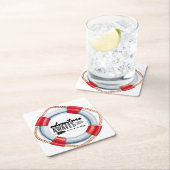 Erlebnisring Rechteckiger Pappuntersetzer (Vor Ort)