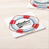 Erlebnisring Rechteckiger Pappuntersetzer (angewinkelt)