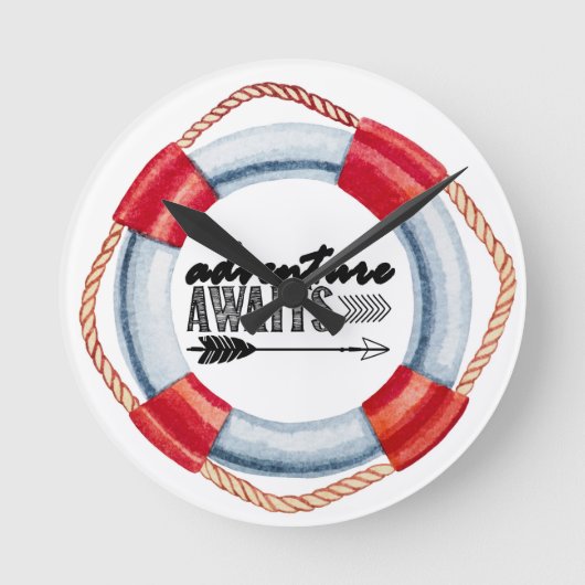 Erlebnisring Runde Wanduhr (Vorderseite)