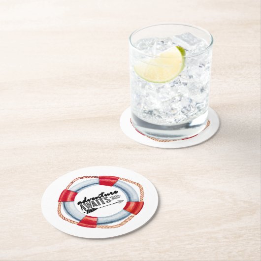 Erlebnisring Runder Pappuntersetzer (Vor Ort)