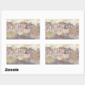 Erlebnistypografie IV Rechteckiger Aufkleber (Blatt)