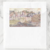 Erlebnistypografie IV Rechteckiger Aufkleber (Tasche)