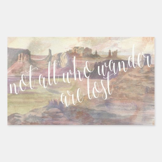 Erlebnistypografie IV Rechteckiger Aufkleber (Vorderseite)