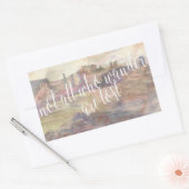 Erlebnistypografie IV Rechteckiger Aufkleber (Umschlag)