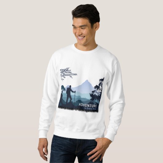 Erlebniswandern, Abenteuer in jedem Schritt Sweatshirt (Vorne ganz)