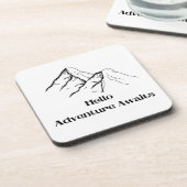 Erlebniswarnungen auf einem Kunststoff gedruckt Getränkeuntersetzer (Linke Seite)