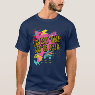 Erlebten den 80er Spaß 1980 Radhrowback Kostüm Par T-Shirt