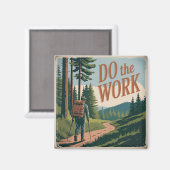 Erledige die Arbeit Magnet (Vorderseite/Rückseite)