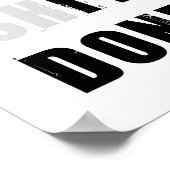 Erledigen Sie das inspirierende Zitat Poster (Ecke)