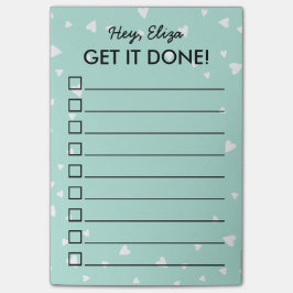 Erledigen Sie diese Liste mit winzigen Warnungen.  Post-it Klebezettel