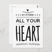 Erledigen Sie es mit Ihrem Motivierend Zitat ganz Postkarte (Vorne/Hinten)