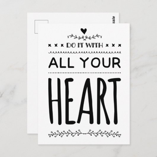 Erledigen Sie es mit Ihrem Motivierend Zitat ganz  Postkarte (Vorne/Hinten)