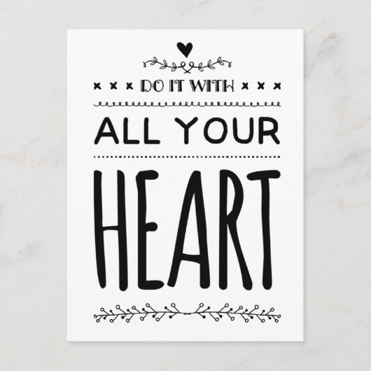 Erledigen Sie es mit Ihrem Motivierend Zitat ganz  Postkarte (Vorderseite)