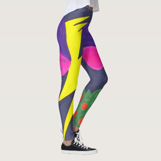 Erleichtern über einer orange Waldung…. Leggings (Rechts)