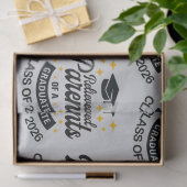 Erleichterte Eltern eines lustigen Absolventen Abs Seidenpapier (Geschenk)