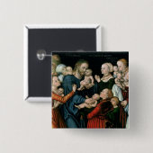 Erleiden Sie die kleinen Kinder, um an mich, 1538 Button (Vorne & Hinten)