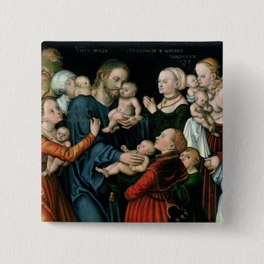 Erleiden Sie die kleinen Kinder, um an mich, 1538 Button (Vorderseite)