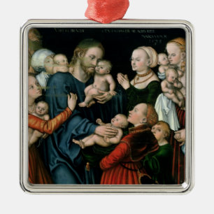 Erleiden Sie die kleinen Kinder, um an mich, 1538 Silbernes Ornament