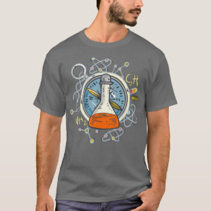Erlenmeyer Flask Test Tube Chemie T-Shirt