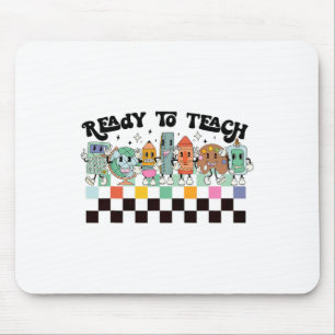 Erlernen des Groovy Retro Lehrers Leben am ersten Mousepad