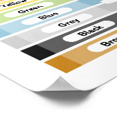 Erlernen von Farben Poster (Ecke)