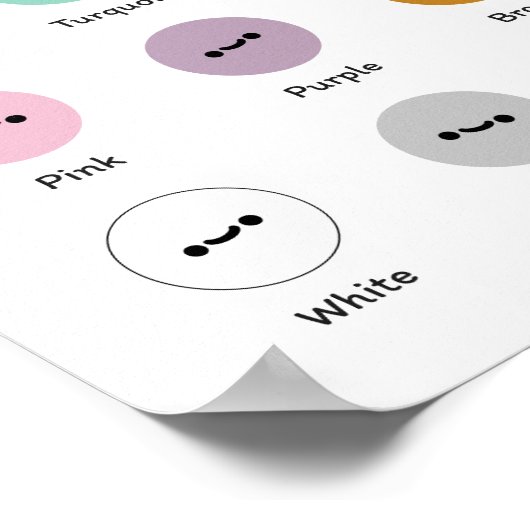 Erlernen von Farben Poster (Ecke)