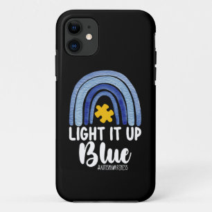 Erleuchte es Blau Regenbogen Autismus-Bewusstsein Case-Mate iPhone Hülle