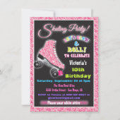 Erleuchten Sie die Skaten-Party Einladungen der Du (Vorderseite)