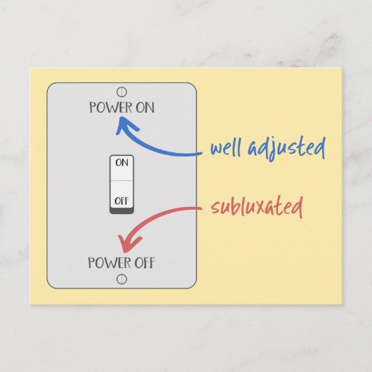 Erleuchten Sie Ihr Leben mit chiropraktischen, chi Postkarte (Vorderseite)