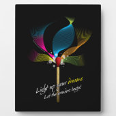 Erleuchten Sie Ihre Träume Fotoplatte (Vorderseite)