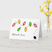 Erleuchten Sie Weihnachts-Weihnachtskarte Karte (Gelbe Blume)