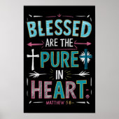 Erleuchtende Worte inmitten eines Kreuzes Poster (Vorne)